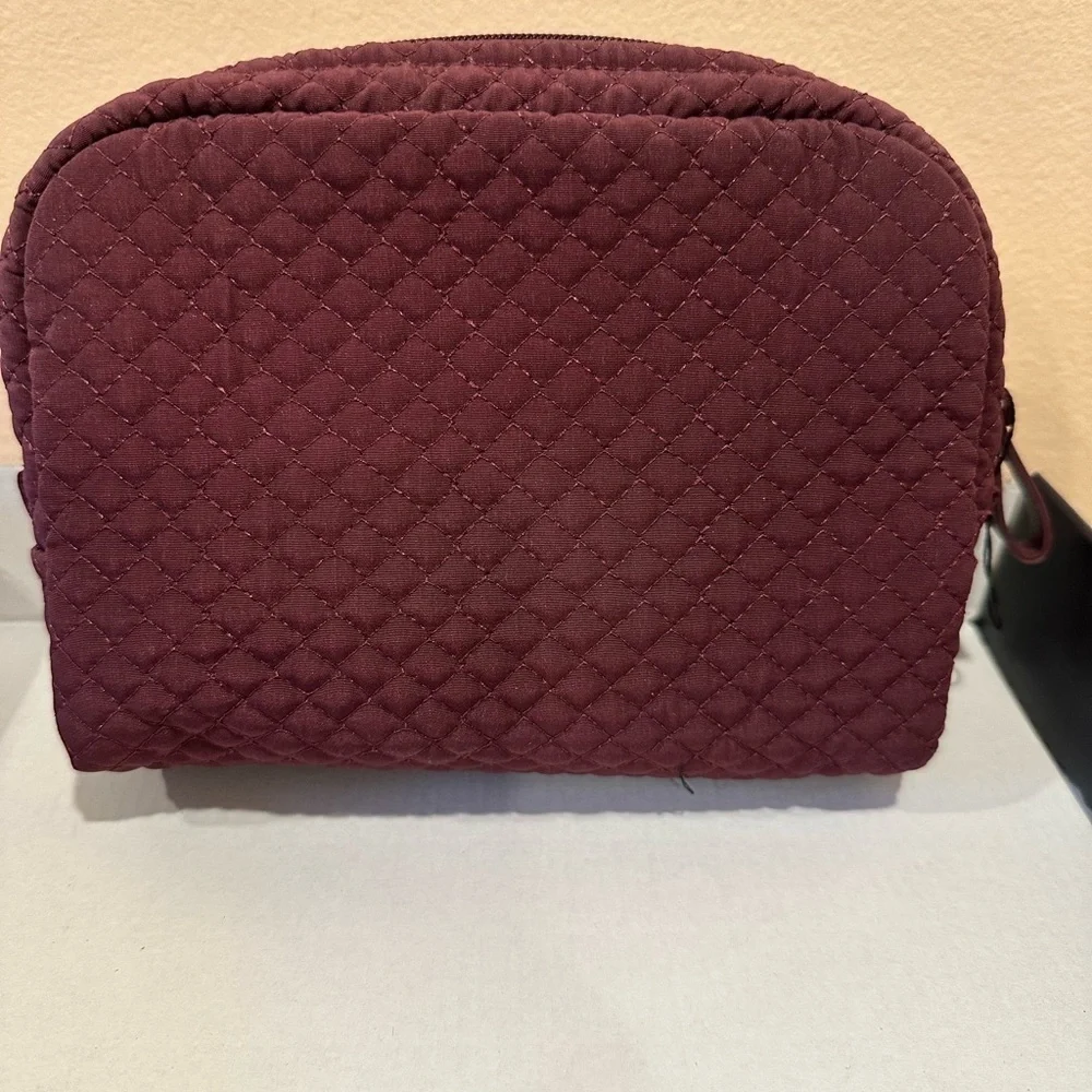 Vera Bradley Red Quilted Cosmetic Bag